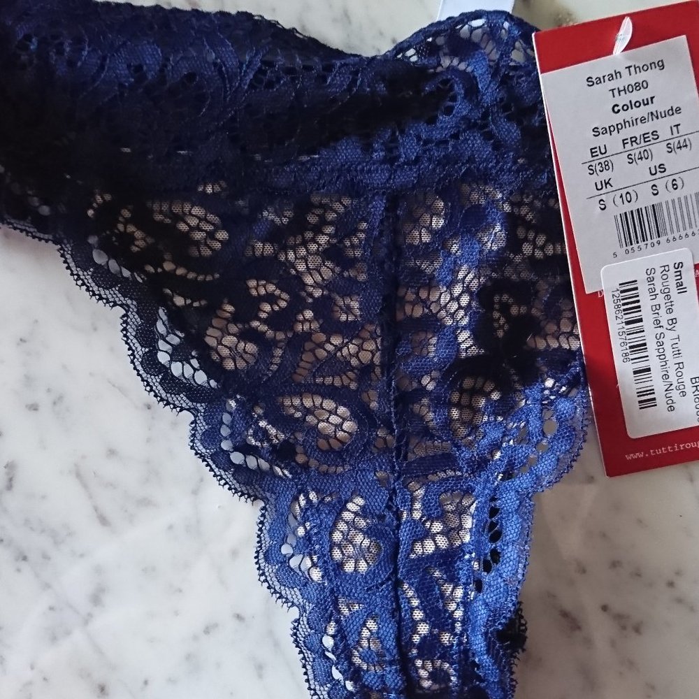 Tutti Rouge Rougette Padded Bra Set 30D/S Navy - Picture 3 of 4